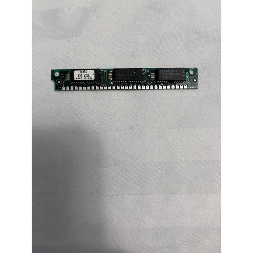 4MB 30 Pin SIMM RAM Memory 60ns FPM Siemens HYB514100BJ-60 Vintage 386 486 Mac